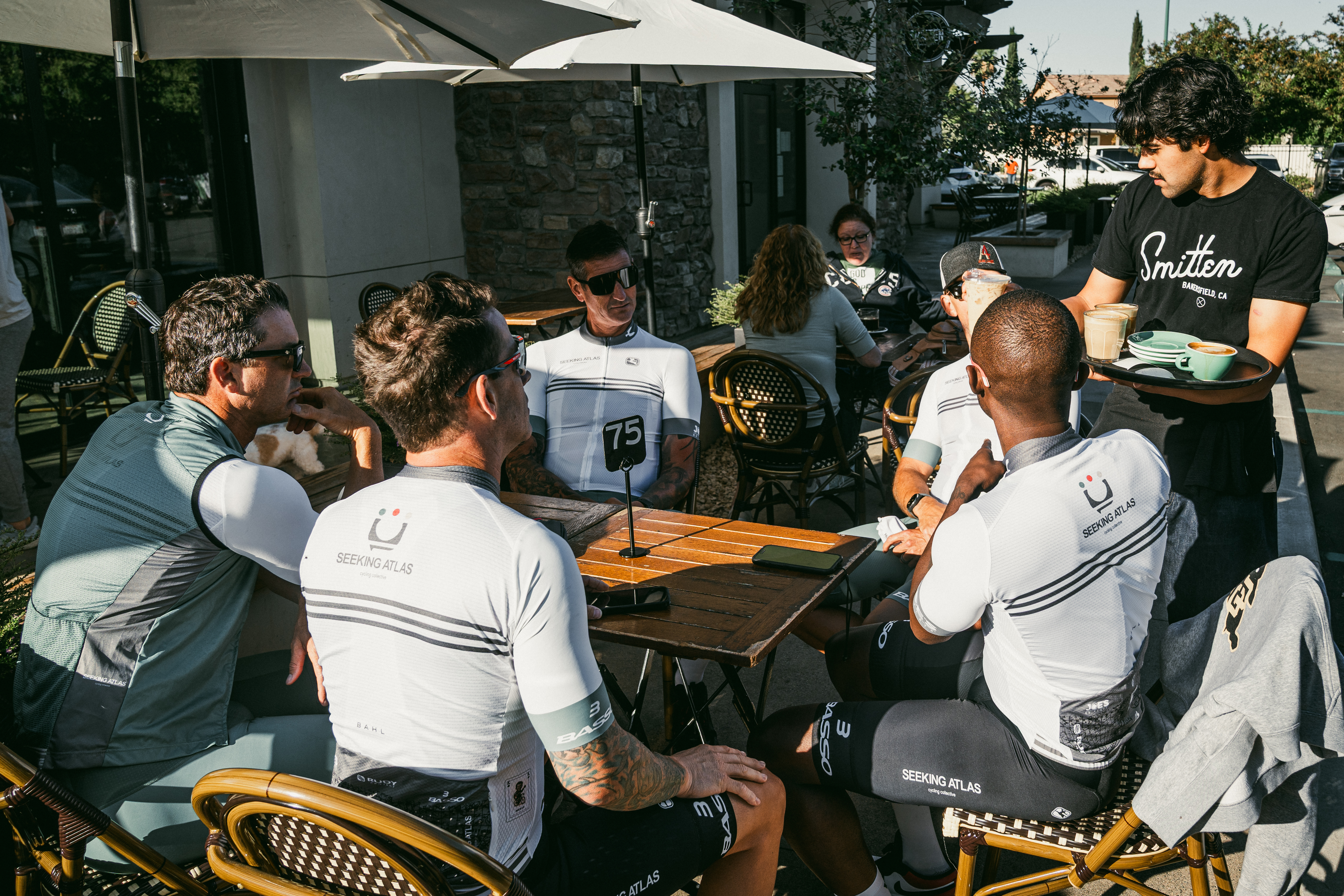 POST RIDE DEBRIEF OVER COFFEE